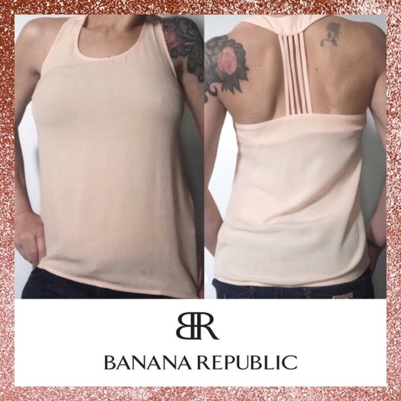 Banana Republic Tops - LIKE NEW Banana Republic Peach Strappy Tank Top XS